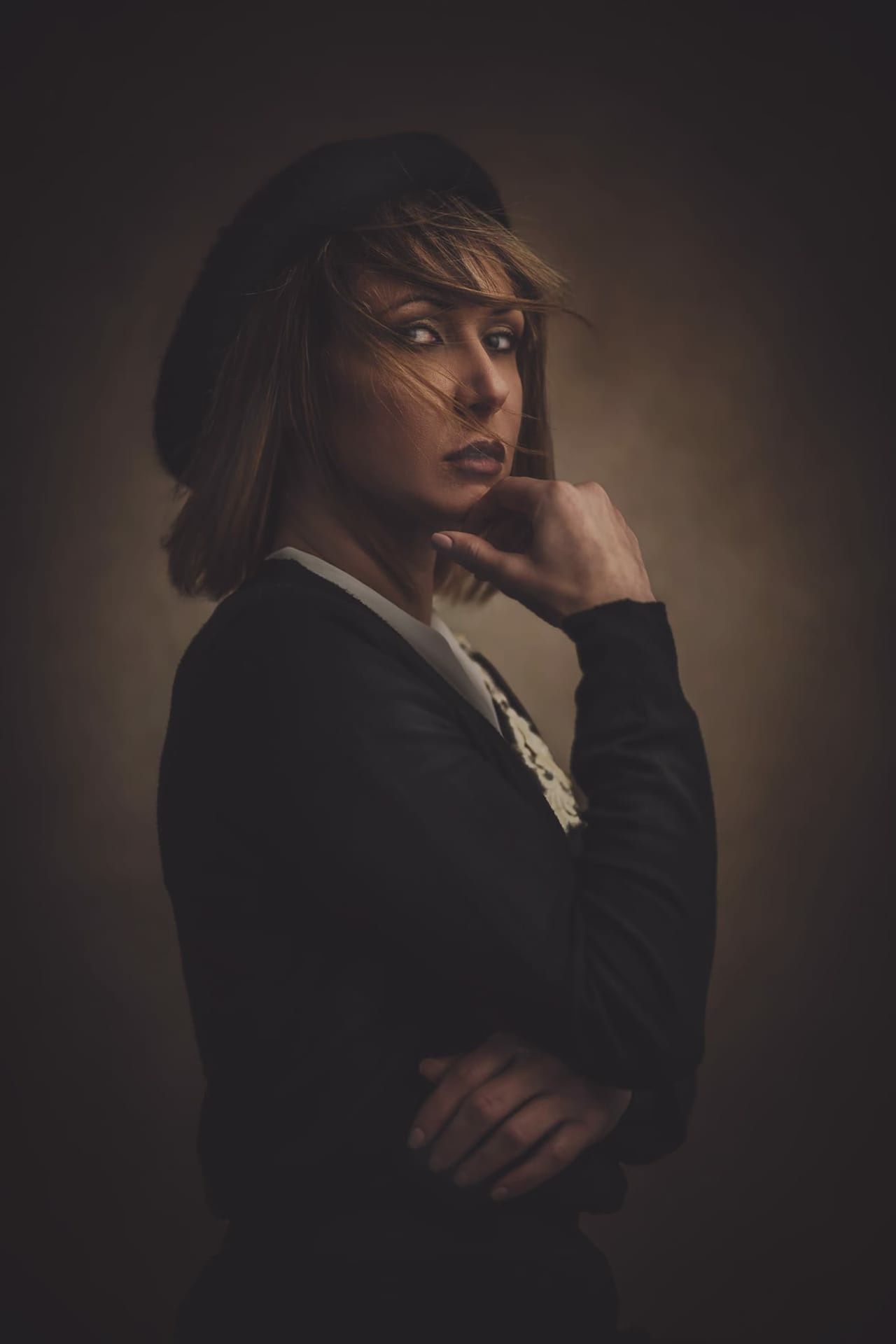 Monochrome conceptual portrait by Michele Belloni
