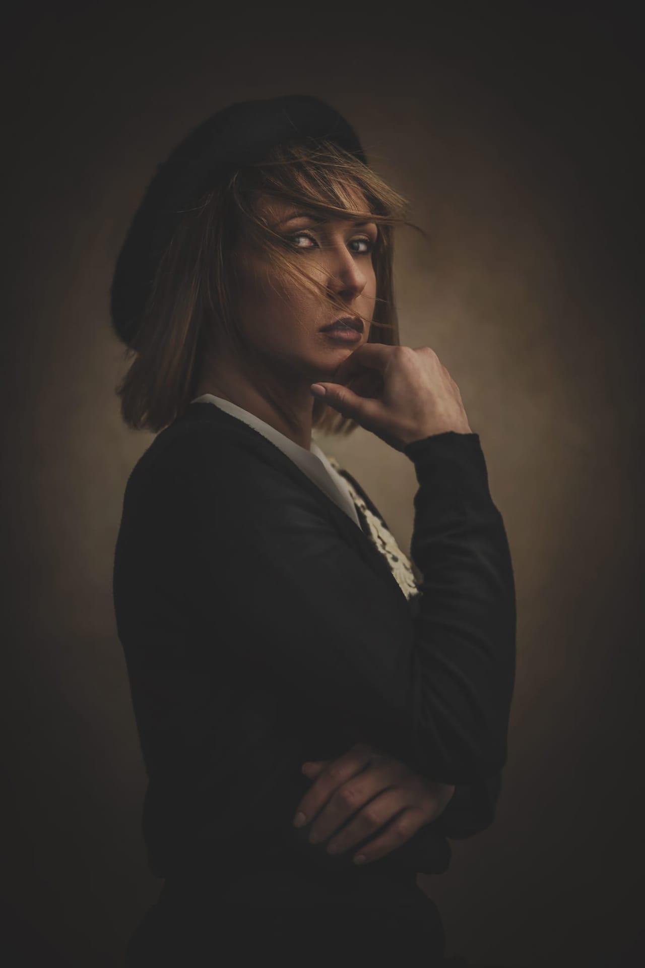 Monochrome conceptual portrait by Michele Belloni