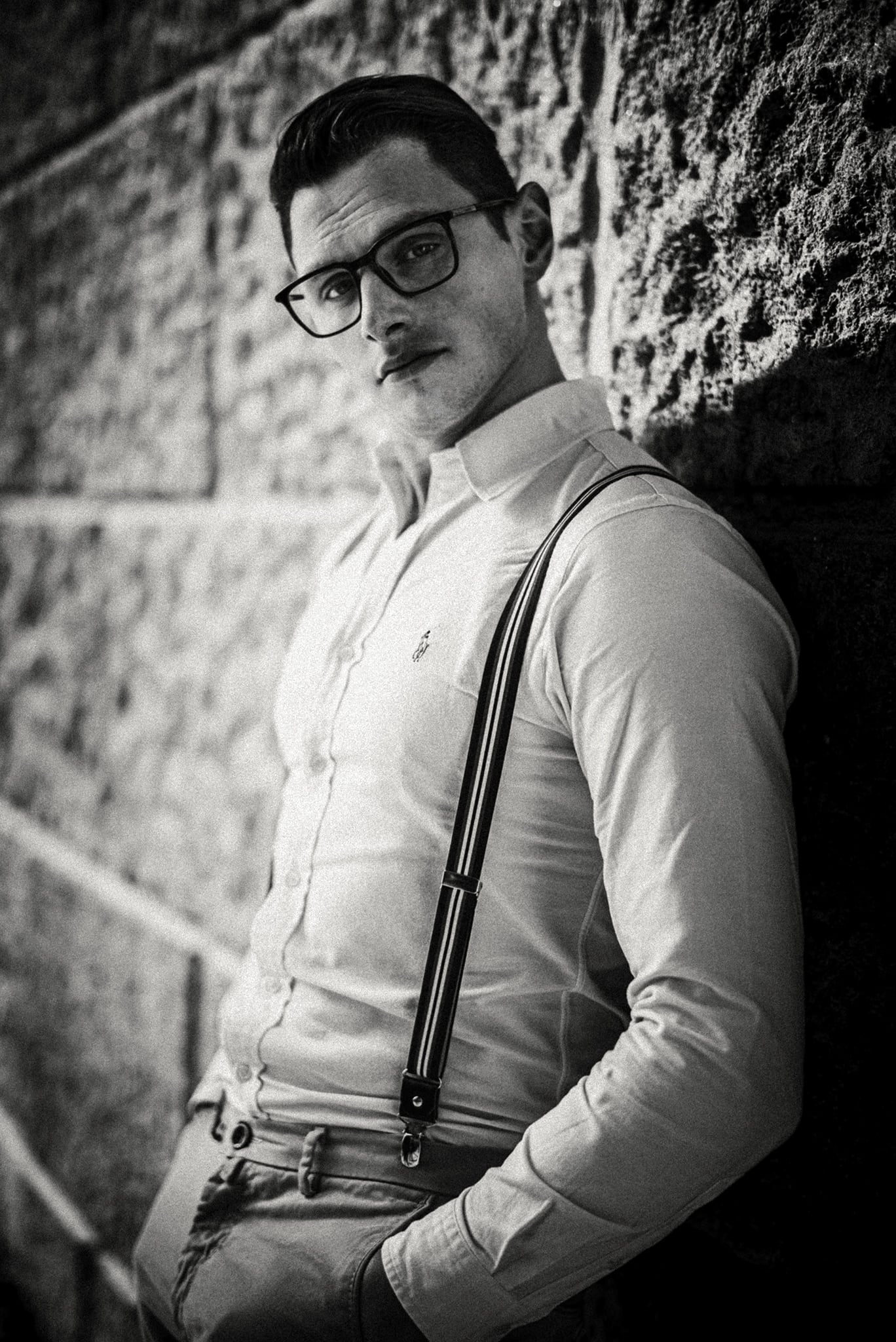 Monochrome conceptual portrait by Michele Belloni